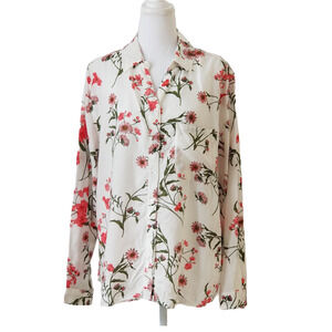 George Long sleeve floral blouse - Size XL (16-18)
